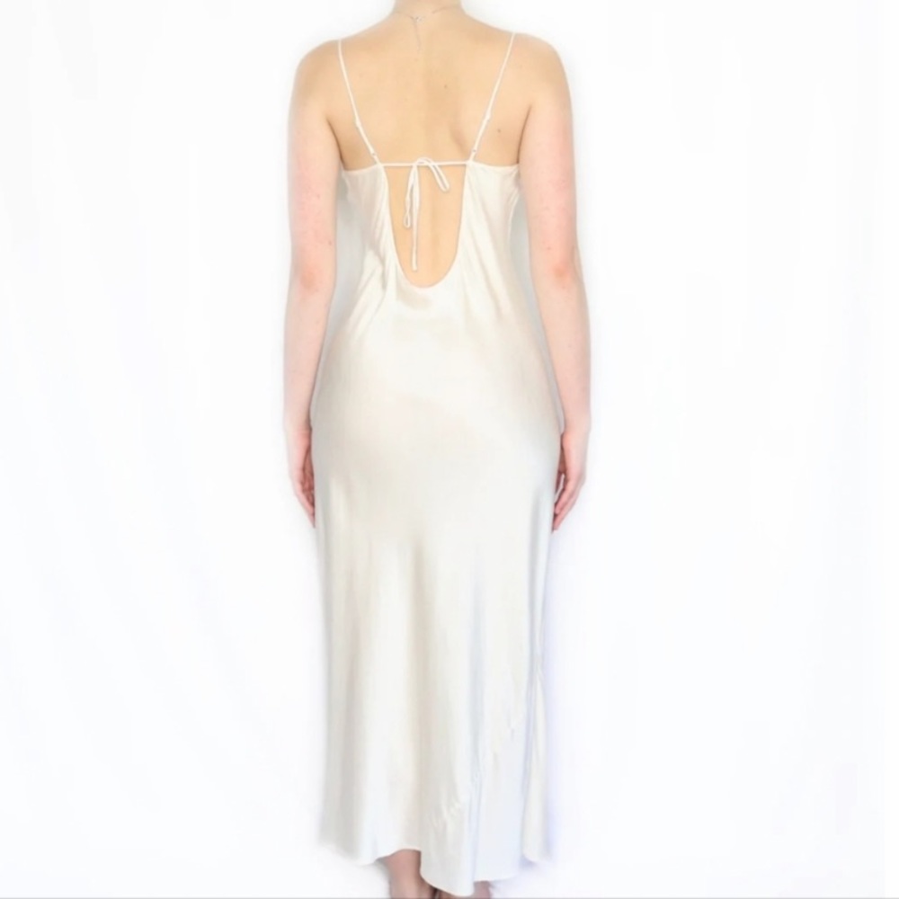 Vintage 100% Silk Y2K 90’s Slip Dress Medium Silk Dress - Picture 8 of 8